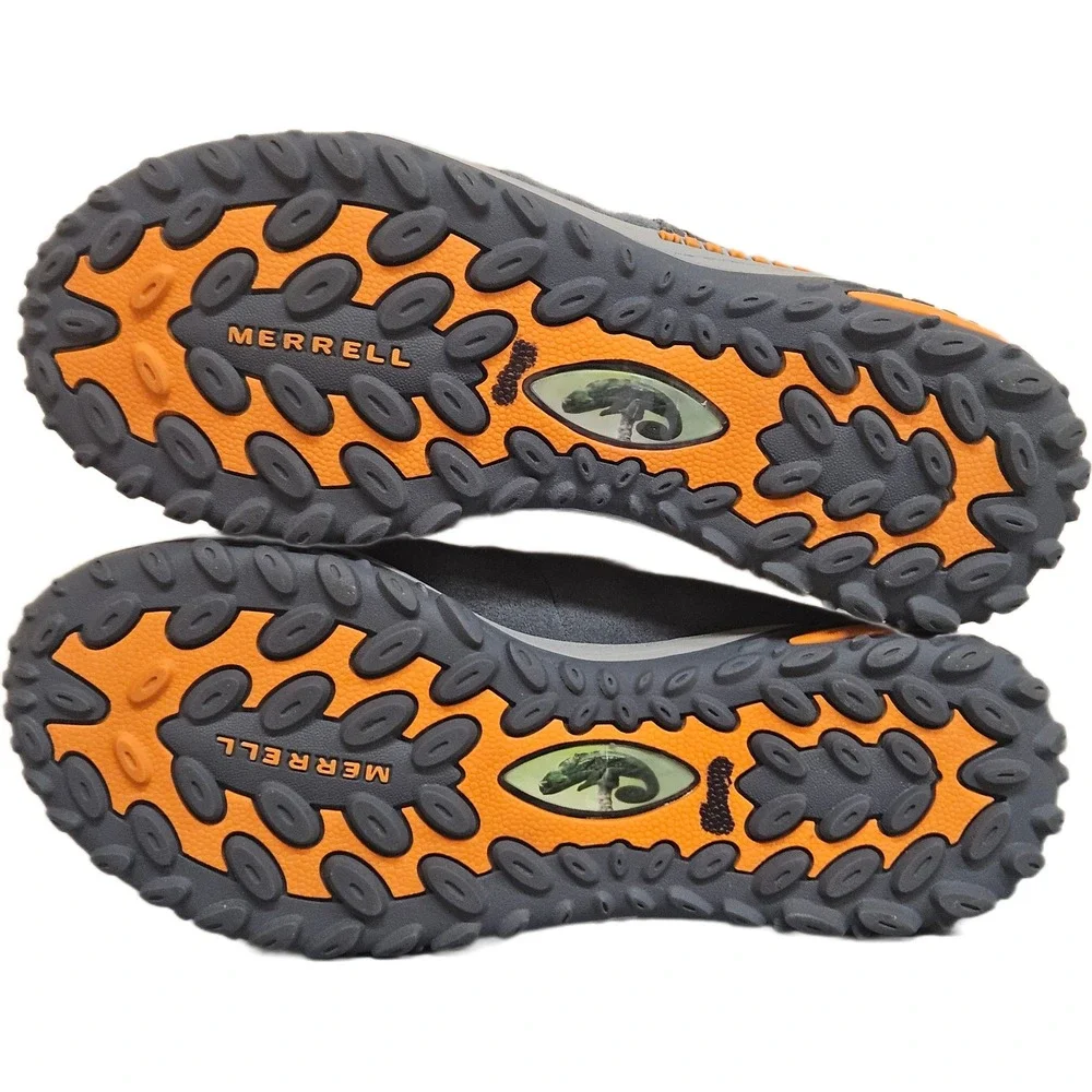 Merrell Iggy Web Kids Dark Grey Orange Hiking Water Sandals J35065 Size 4 US